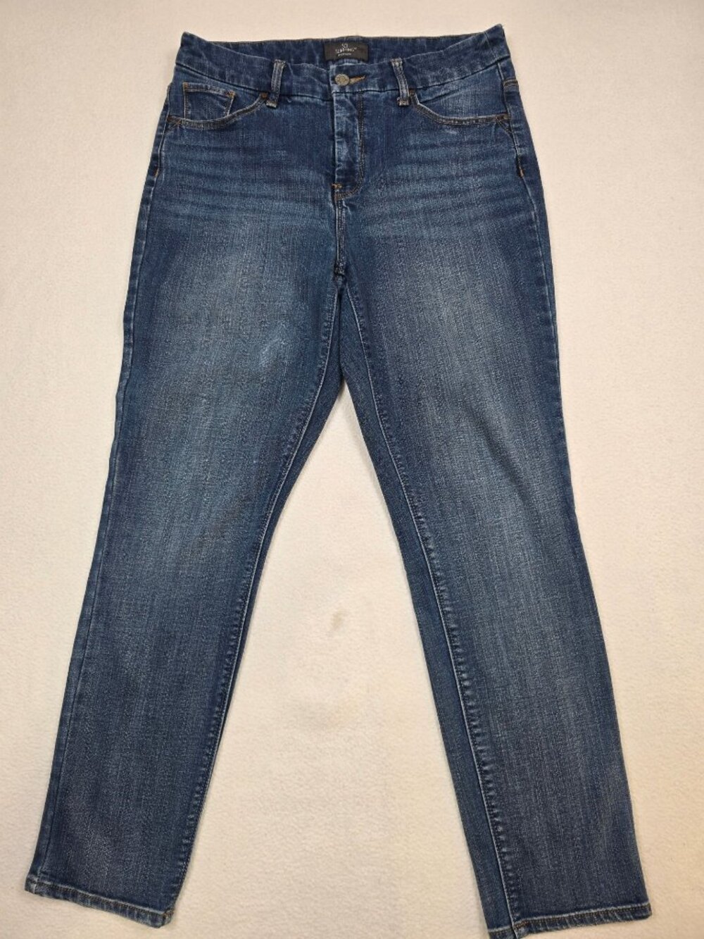 Chicos So Slimming 0.5 Ankle Jeans Medium Wash Stretchy Denim Small